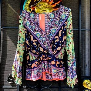 Free People Hippie Boho Blouse Top